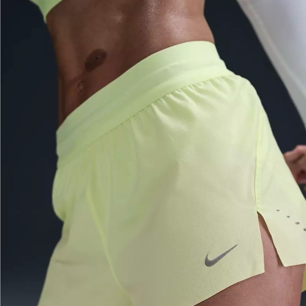 NWT Nike Swift Women's Yellow Running Shorts